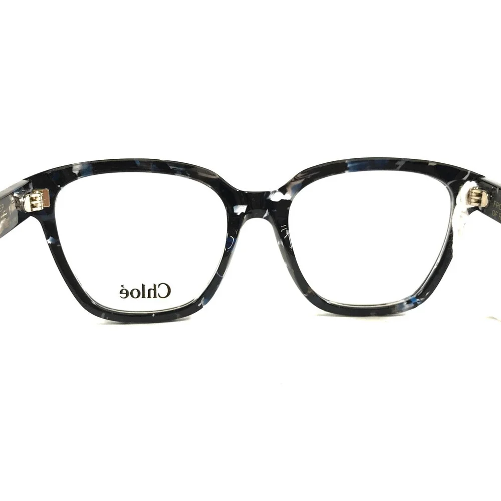 Chloe Eyeglasses Frame CH0265O 004 DEEP BLUE Tortoise Cat Eye Full Rim 54-18-145